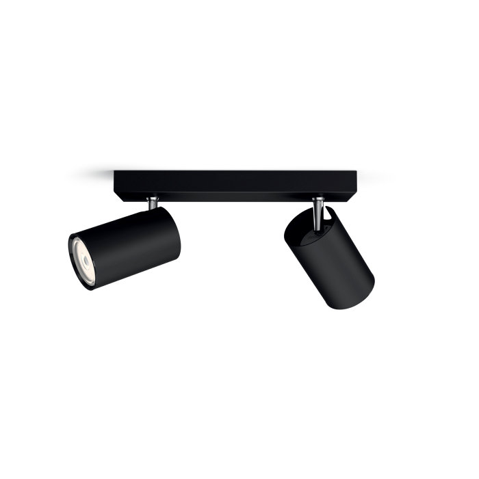 Spotlight Kosipo 2 spots Svart Philips